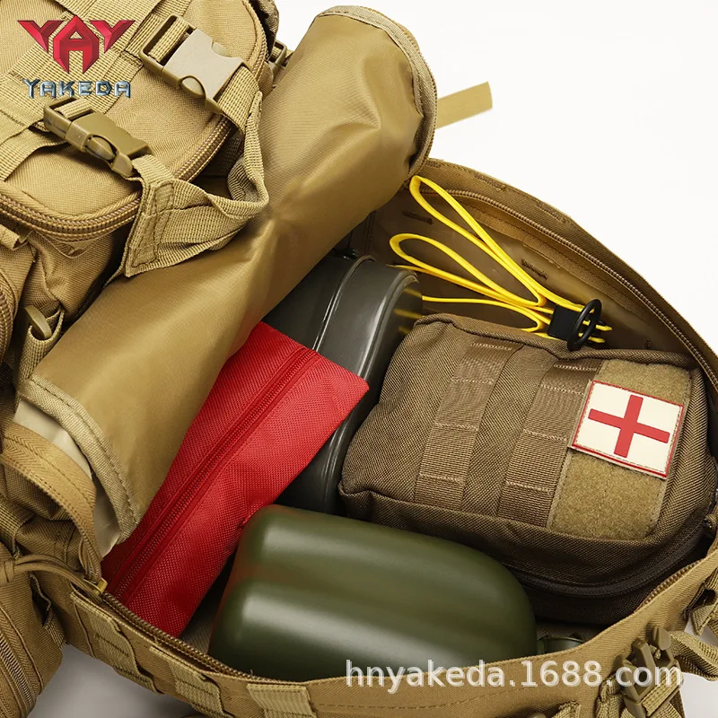 Imagem -06 - Yakeda-mochila Tática de Montanhismo ao ar Livre para Homens e Mulheres Bolsa de Esportes Grande Capacidade Resistente ao Desgaste Piquenique Camping