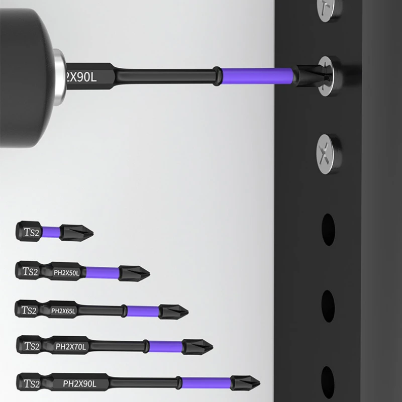 PH2 Magnetic Batch Head Cross High Hardness Screwdriver Impact Drill Bit Screw 25-150mm Non-slip Electric Screwdriver Power Tool