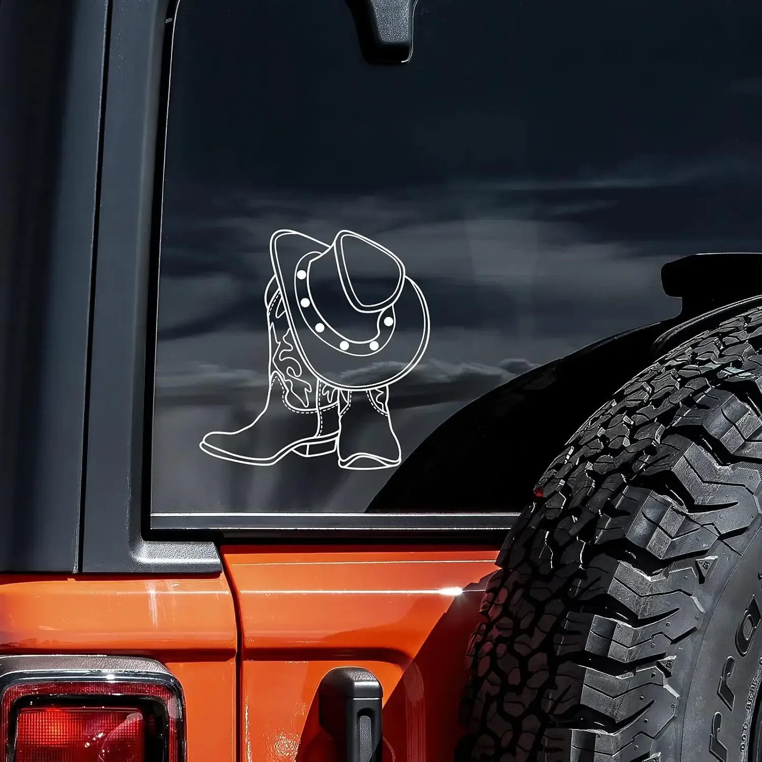 

1 шт. виниловая наклейка с изображением ковбойских сапог для автомобиля, грузовика, стены, ноутбука | Белый