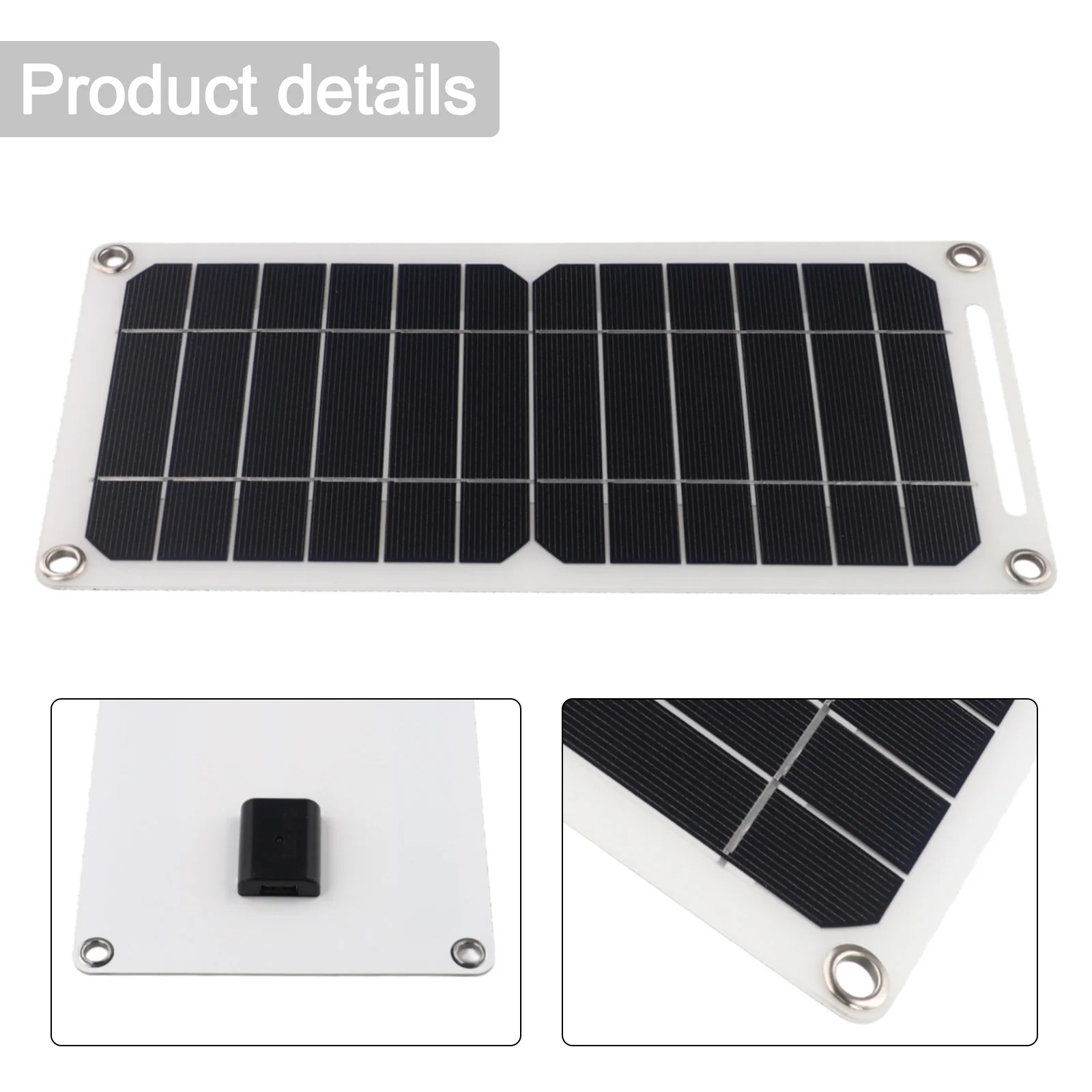 Panneau solaire portable, 30W, 5V, solution parfaite pour chargement mobile, pour voitures, compatible avec divers revienumériques