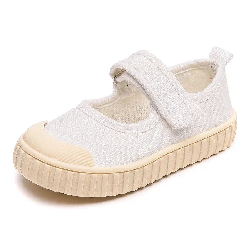 2023 Children\'s Canvas Shoes Summer New Students Korean Casual Biscuit Flats Breathable Hot Fashion Cute Shoes Kids Shoes