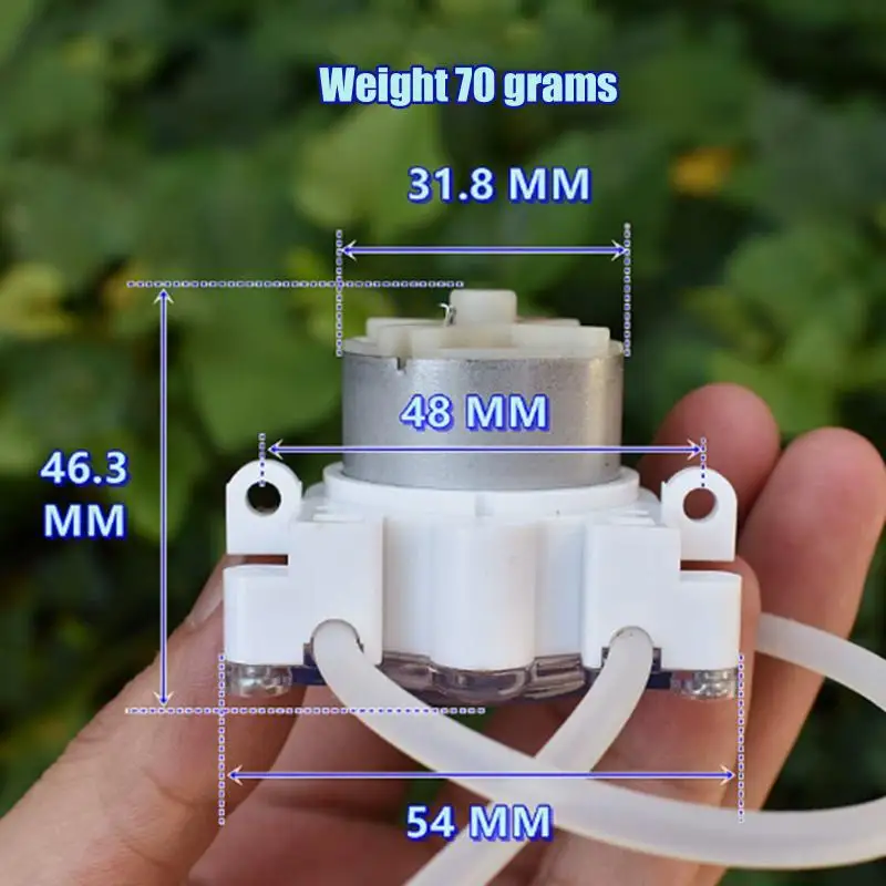 

Small Mini 500 Geared Motor Squeeze Dosing Liquid Water Pump Reverse For Lab Ink Sampling Micro Peristaltic Pump DC 6V-12V