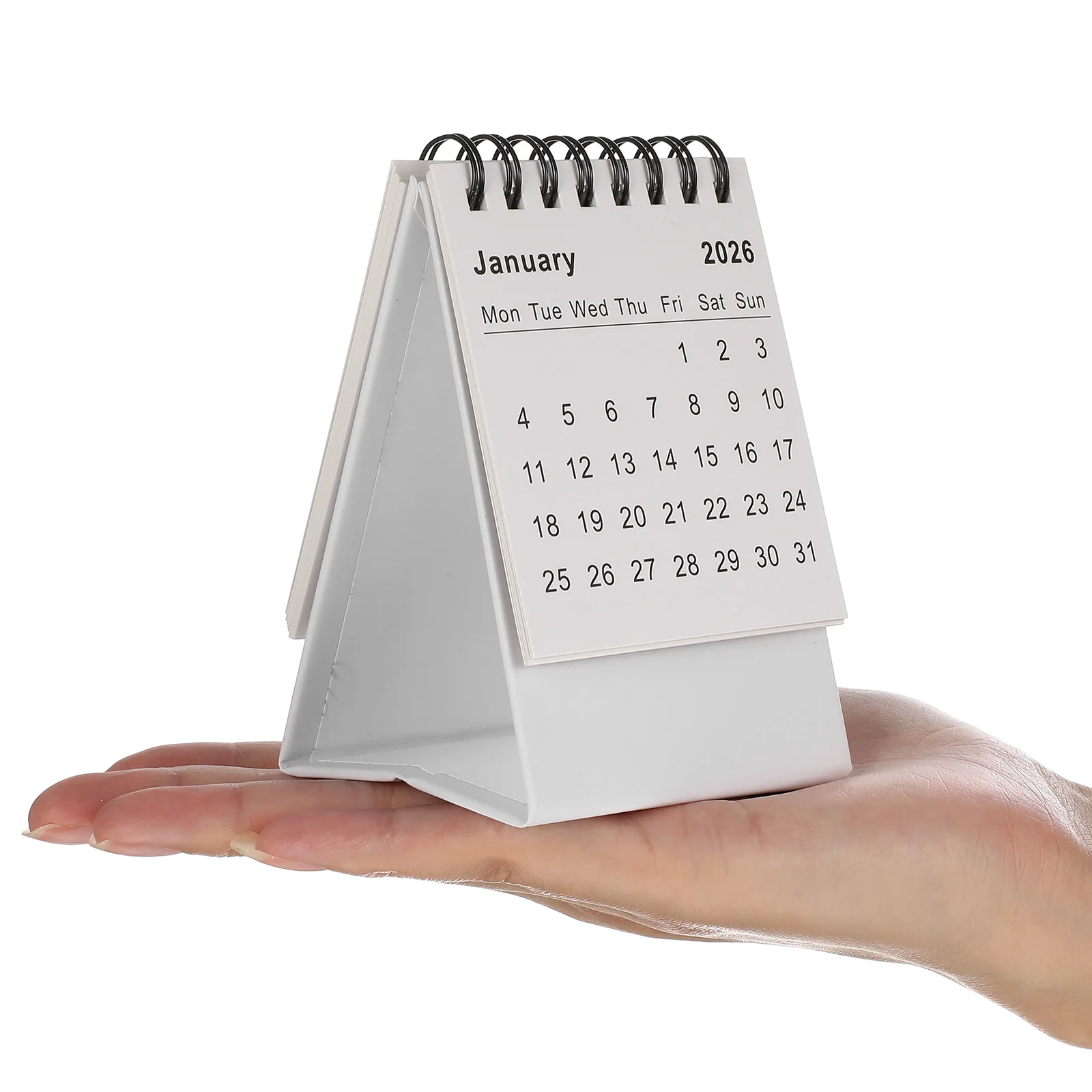 2025 -2026 Mini Desk Calendar Standing Flip Planner Calender for Calendars Paper Pad