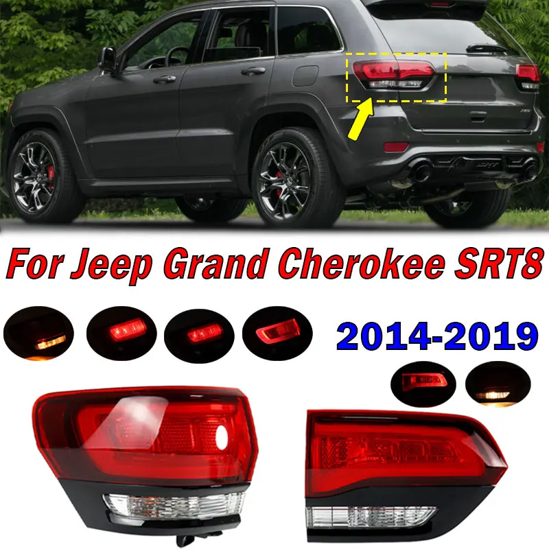 

Для Jeep Grand Cherokee SRT8 2014-2019 автомобильные аксессуары задний фонарь сигнальный стоп-сигнал задний фонарь в сборе 68142942 AF 68142943 AF