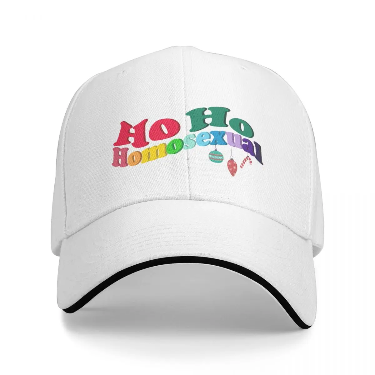 

Ho Ho Homo Christmas Design Bucket Hat Baseball Cap anime Women's golf clothing Men's