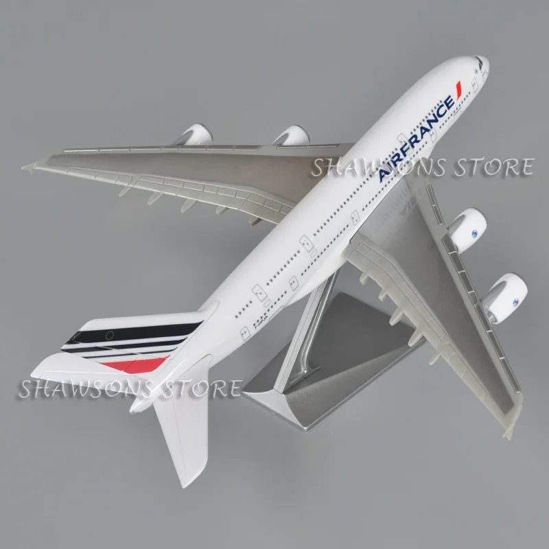 1:250 Scale Model Plane Toy Airbus A380 Aerobus Air France Airliner Aircraft Miniature Replica Airplane