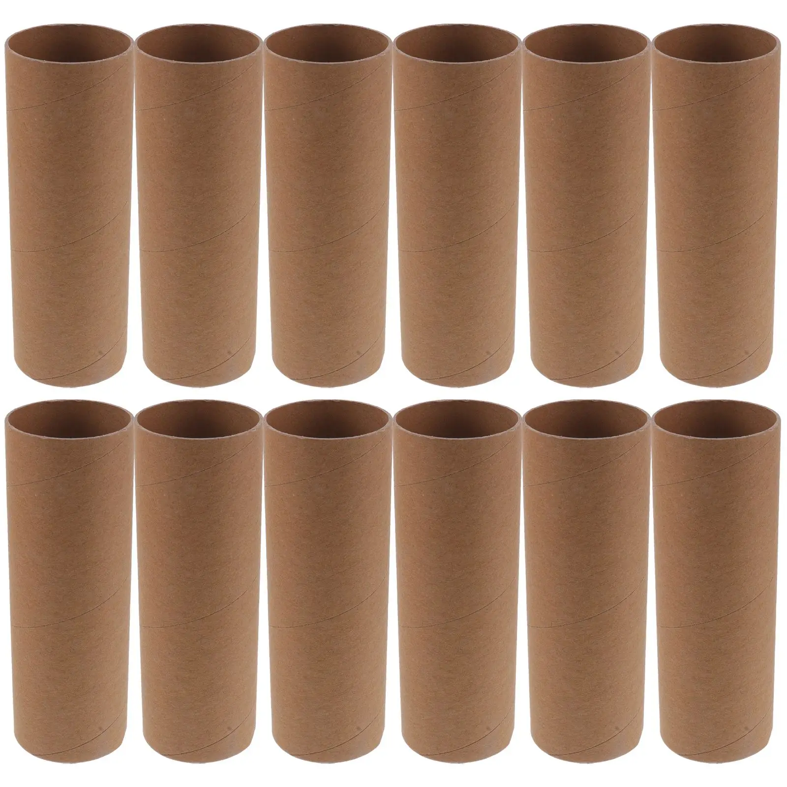 12 Pcs Handmade Paper Tubes Poster Toilet Kindergarten Classroom DIY Graffiti Child