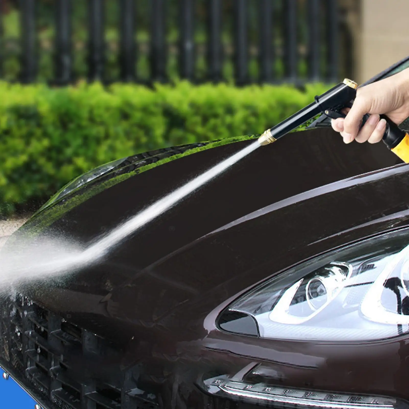 Pressure Washer with Nozzles 360 Rotating Leakproof Portable Car Power Washer Household Cleaning for Home Garage Balcony Garden