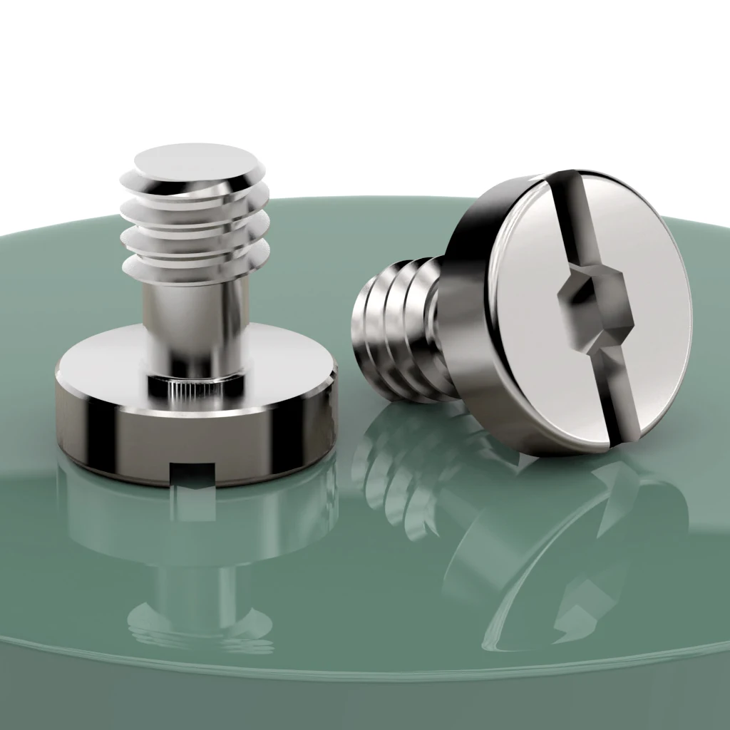 1/4 "3/8" 스테인레스 스틸 카메라 나사 퀵 릴리스 플레이트 나사 삼각대 볼 헤드 마운트 사진 액세서리 DSLR 카메라 용