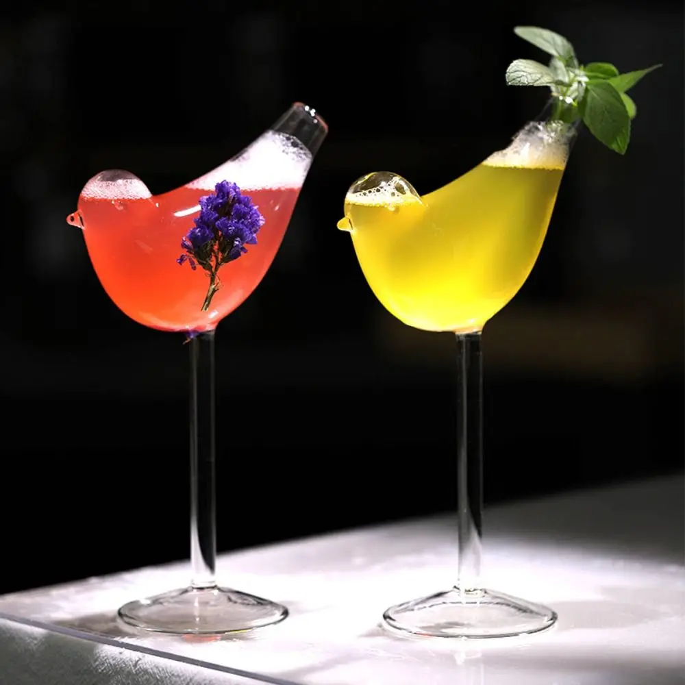 Copa de cóctel creativa, copa en forma de pez con espinas, Bar de cristal, KTV, club nocturno, fiesta, taza para beber, pulpo, copa de jugo de vino en forma de pájaro