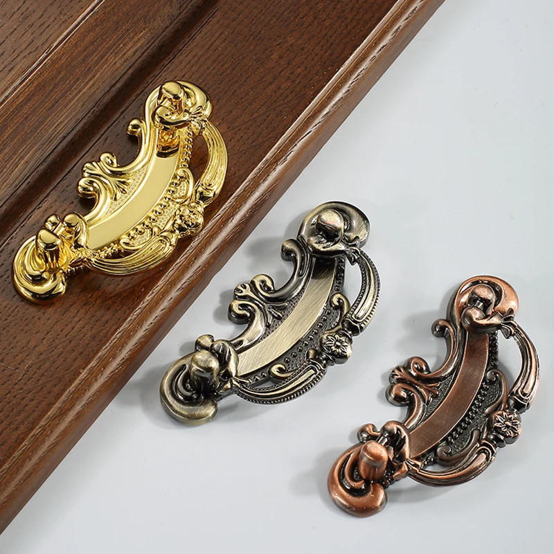 Classic Retro 10PCS Solid Zinc Alloy Antique Furniture Handles Drawer Pulls Cupboard Wardrobe Kitchen TV Medicine Cabinet Pulls