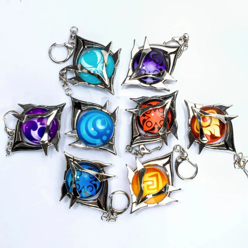 Anime Impact Trinket Snezhaya Mondstadt Liyue Harbor Delusion Vision Of God New Version Pendants Props