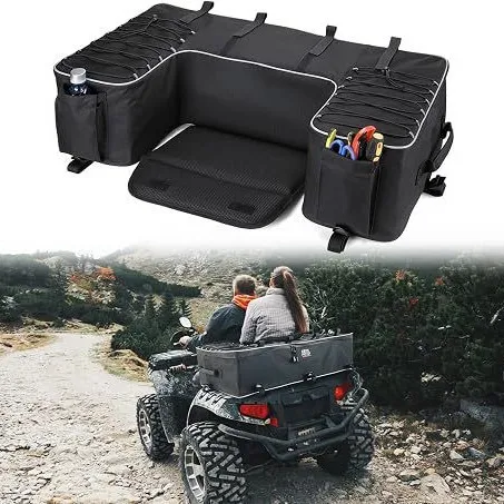 Universal ATV All Terrain Rear Bag Waterproof, Wear resistant, Large Capacity Rear Seat Storage Bag Outdoor Cycling Equipment