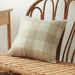 45x45cm Plaid Pillow Cover For Sofa Simple Classic Decorative Cushion Living Room Home Deocr Funda Cojin Modern Pillowcase