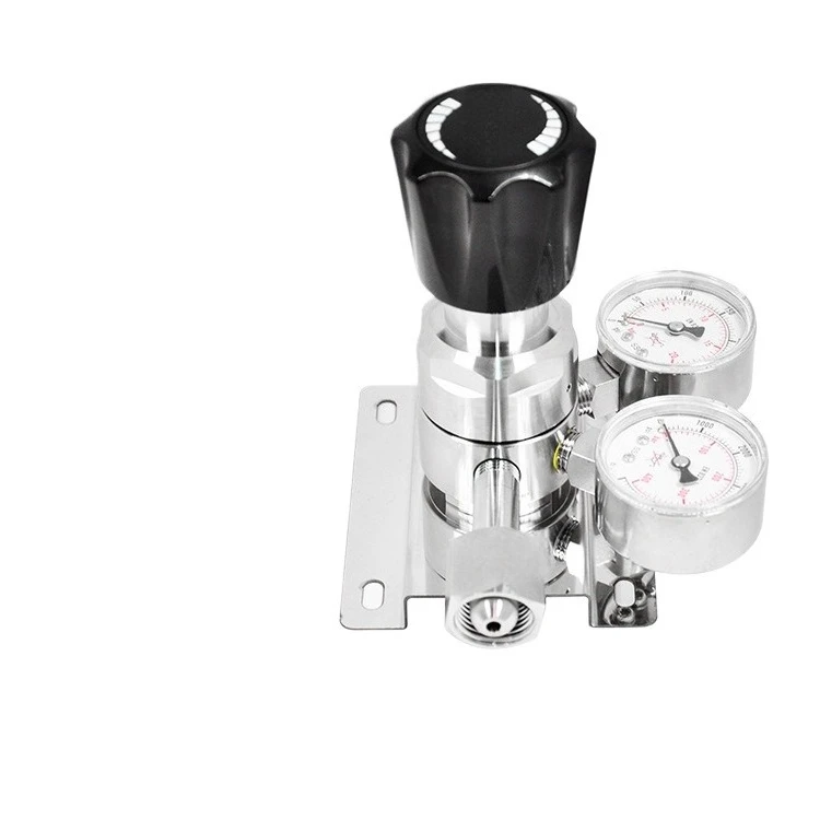 316L Stainless Steel High Pressure Gas Pressure Regulator Suitable For Oxygen Acetylene Pipeline Pressure Control Component