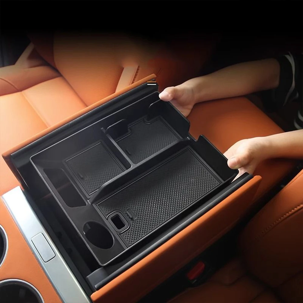 For LiXiang L7/L8 L9 2022 2023 ABS Silica Gel Car Central Control Armrest Box Storage Box Cover Trim Decoration Accessories