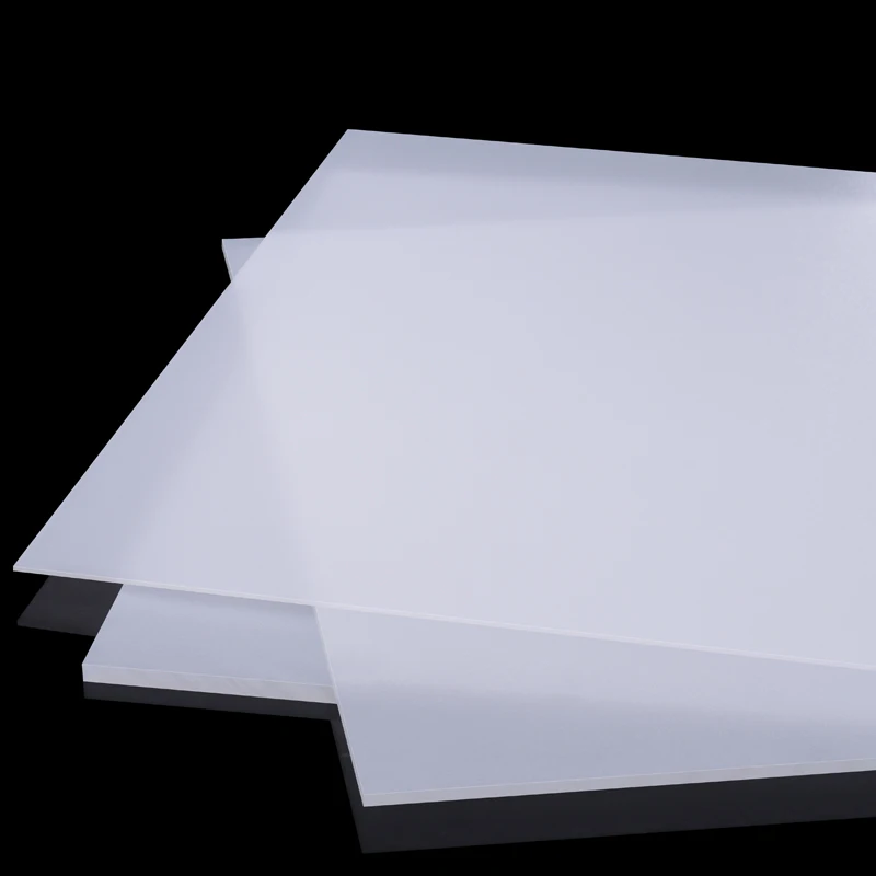 Frosted Translucent PP/PS Plastic Plate 0.5mm 0.8mm 1mm 1.5mm 2mm 3mm Thick 100-500mm for Led Lighting Diffusion Cover