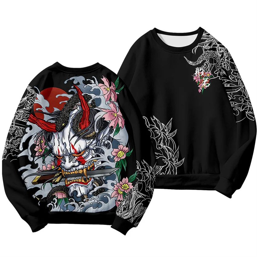 

Hot Sales New Hoodies Hannya Mask 3D Printed Hoodie Sweatshirt Men Women Harajuku Streetwear Tracksuit Tops Casual Clothes