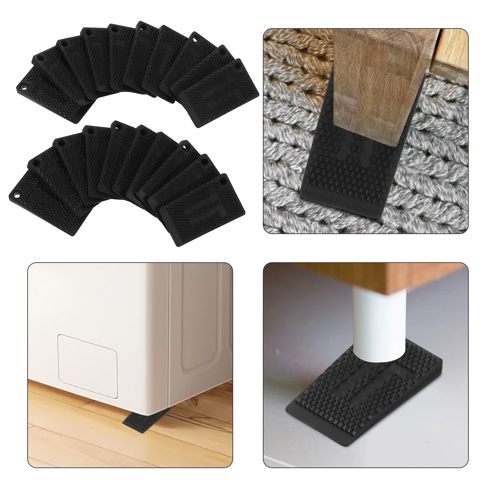 

20 PCS Furniture Leveling Spacers Balance Pads Plastic Shims Sofa Wardrobe Table Appliance Non Slip Floor Protectors