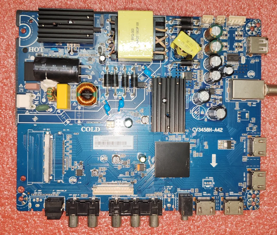 CV3458H-A42  4K three in one TV motherboard, physical photo, tested well for   82V  550MA