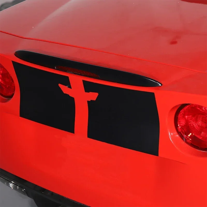 

PVC Black Car Rear Tail Marker Decorative Sticker Car Rear Decal for Chevrolet Corvette C6 2005-2013 Accessories