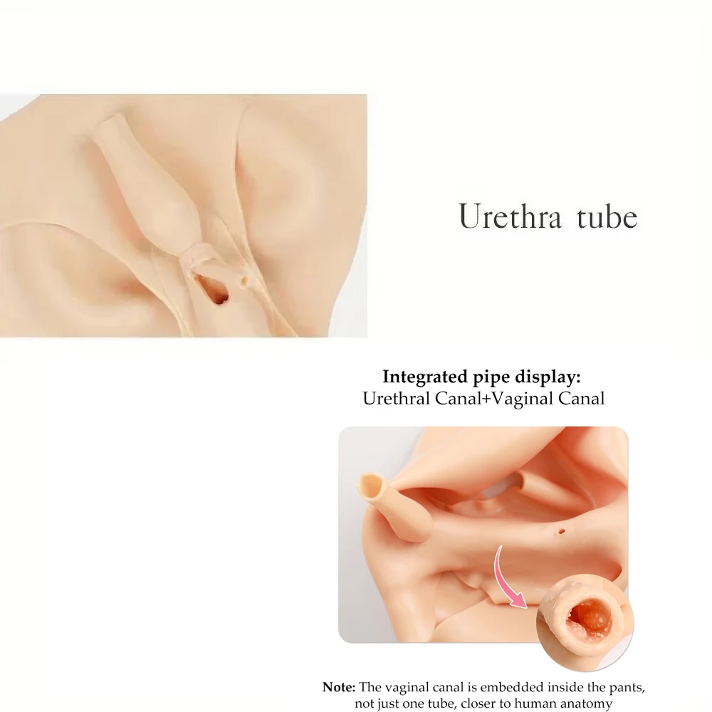 KOOMIHO Crossdresser Silicone Pants Penetratable Vagina Briefs Men Thong Be Feminine Transgender Shemale Drag Queen Cosplay