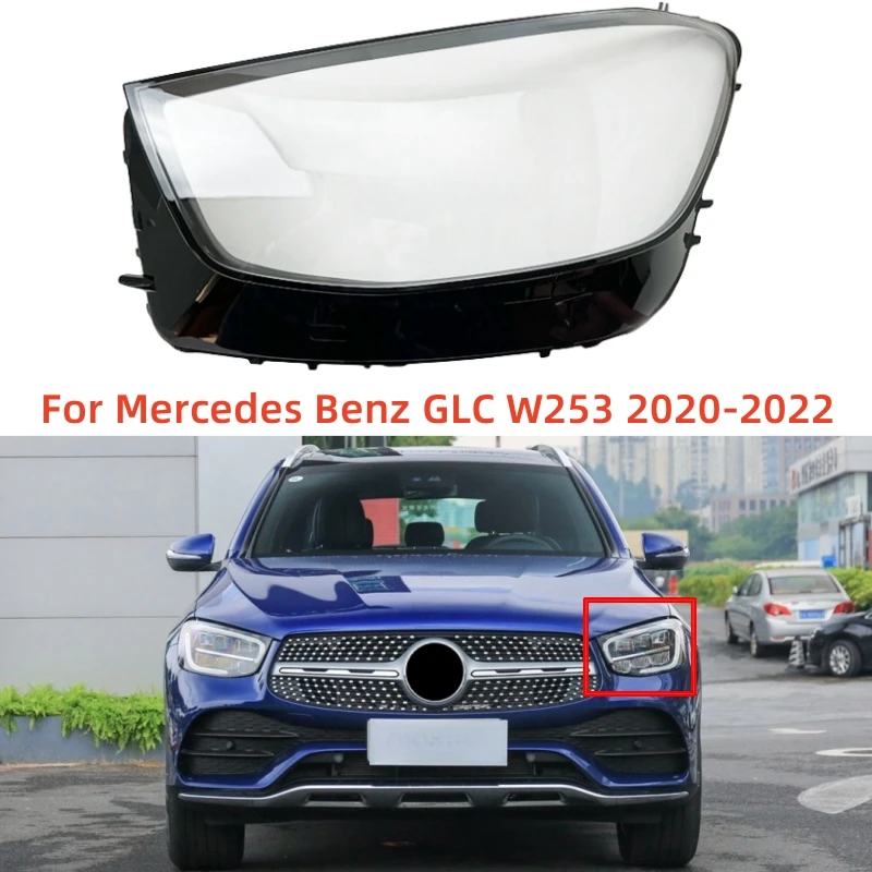 For Mercedes Benz GLC W253 2020 2021 2022 GLC200 GLC260 GLC300 Car Acesssories Glass Headlights Replace The Original Lens