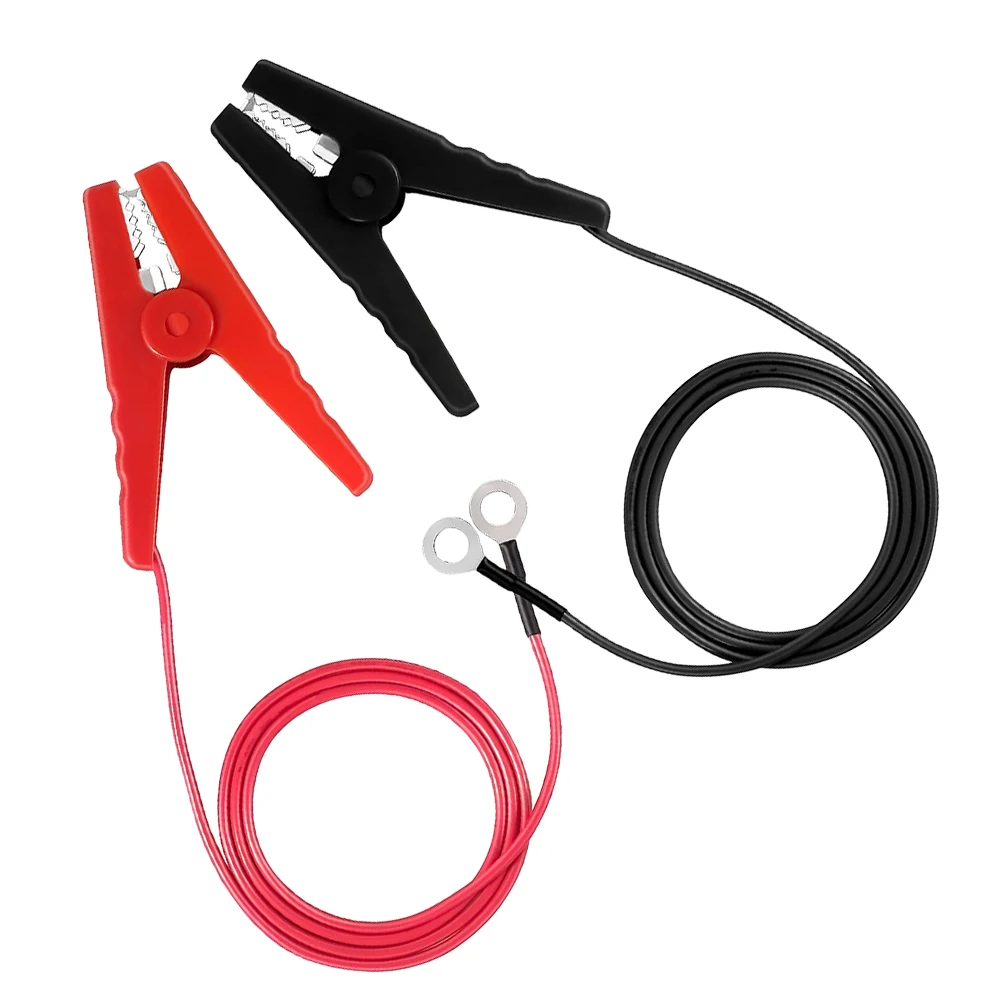 Cavo di collegamento per recinzione elettrica in rame per recinzione solare da 2 pezzi Cavo di collegamento per sistema di recinzione elettrica per fattoria rossa nera