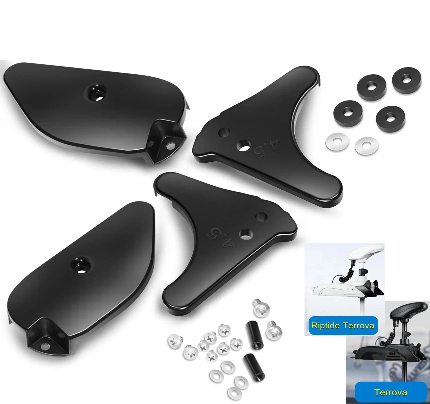 2017年以降のminn-kota-terrovaおよびriptide-terrova-112-lb用のトローリングモーターランプ＆スキッドプレートコンプリートキット-推力-36v-bluetooth搭載