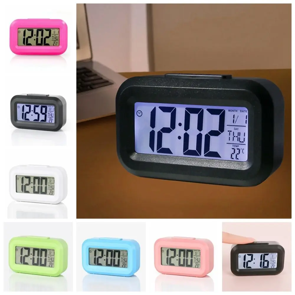 

Multi-function Plastic Digital Alarm Clock Digital Display Silent LED Electronic Clock Portable Desk Clocks Bedroom