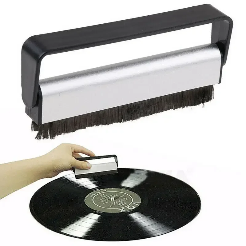 Faroot Turntable Player Accessory Carbon Fiber Record Cleaner Cleaning Brush Vinyl Anti Static Dust Remover Brush for CD/LP