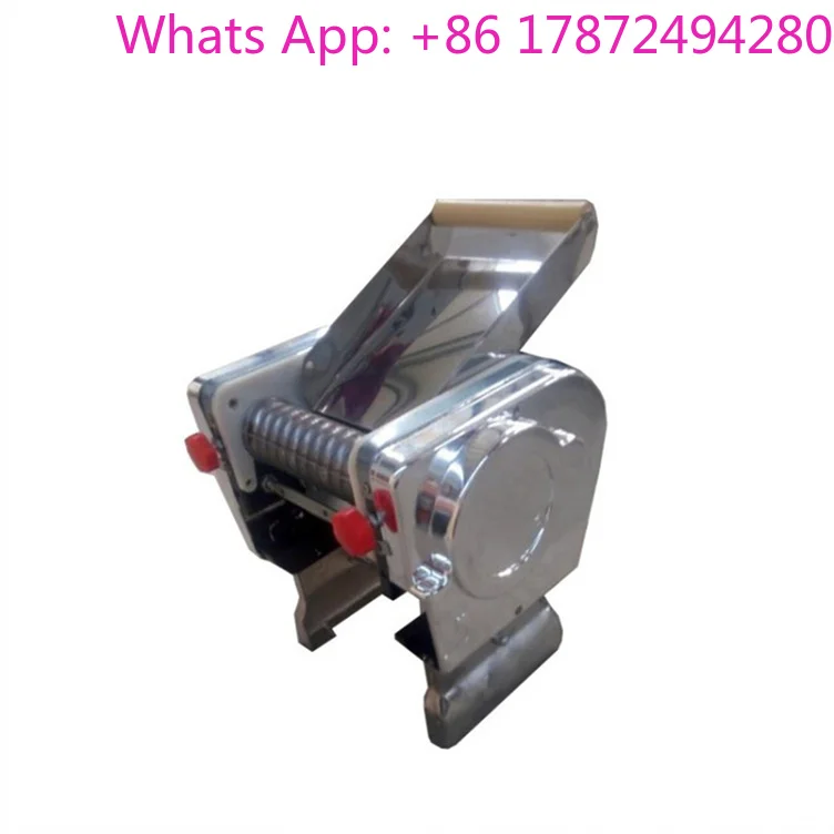 Desktop Pasta Dumpling Maker Electric Noodle Press Machine Stainless Steel Dough Roller Commercial Kneading