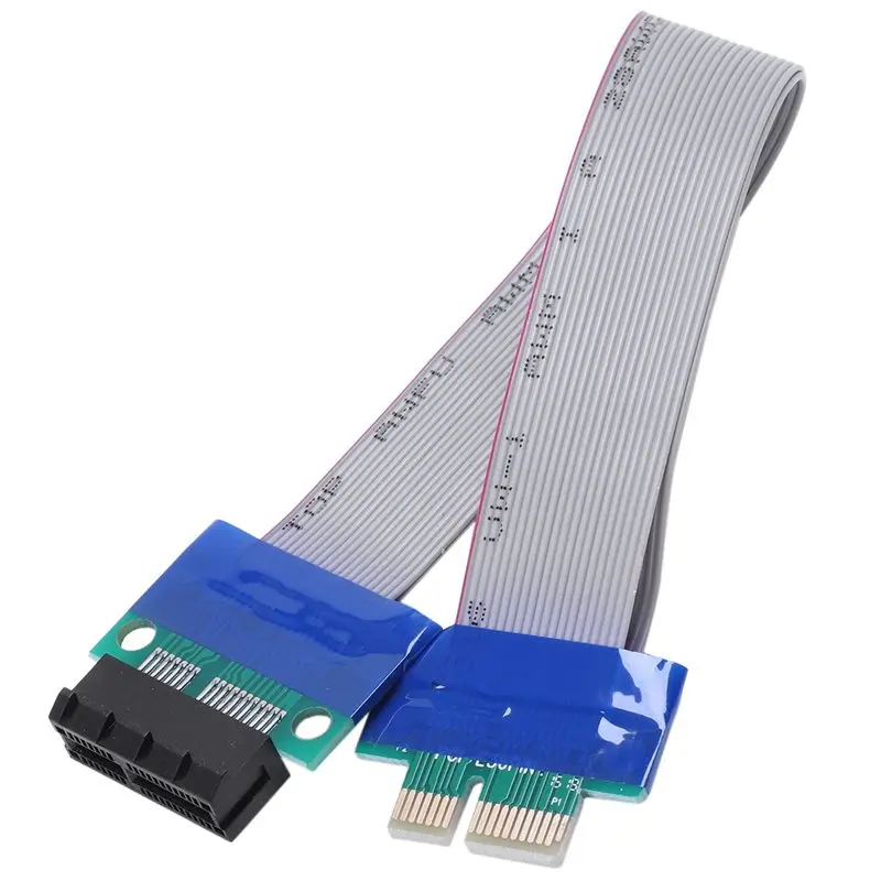 3X PCI-Express PCI-E 1X Riser Card Flex Extender Extension Cable For PC