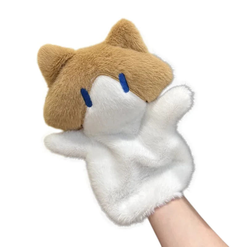 Hot Meme Monthly Salary Cat Hand Puppet Cover Your Nose And Fan The Air Cat Plush Hand Puppet Magical Fashion Toy
