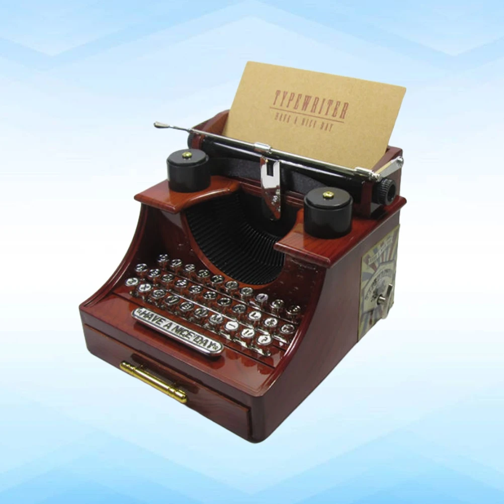 

Vintage Typewriter Design Plastic Decorative Jewelry Storage Gift Women Birthday Wedding Anniversary Valentines