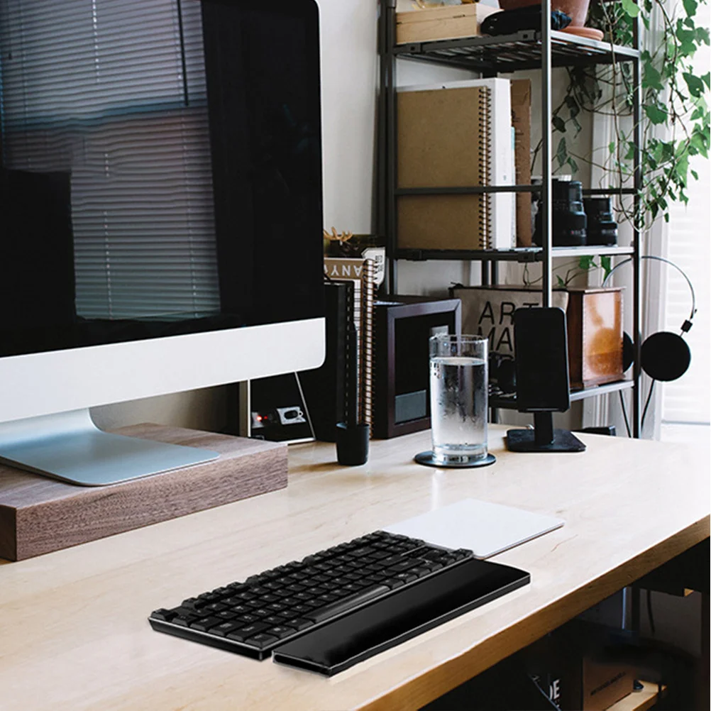 

Mechanical Keyboard Wrist Rest 104-Key Aluminum Alloy Wrist Hand Rest Pad Stable Ergonomic Support for Computer Keyboard Typing