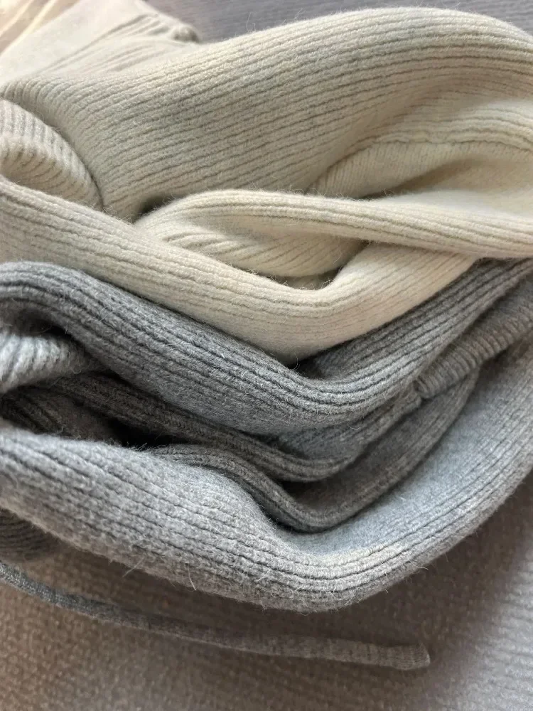 Gray Knitted Coats Gray Zipper Sweater Women Autumn 2024 Long Sleeve Cardigan Jacket with Hooded Casual Loose Vintage Y2k Tops