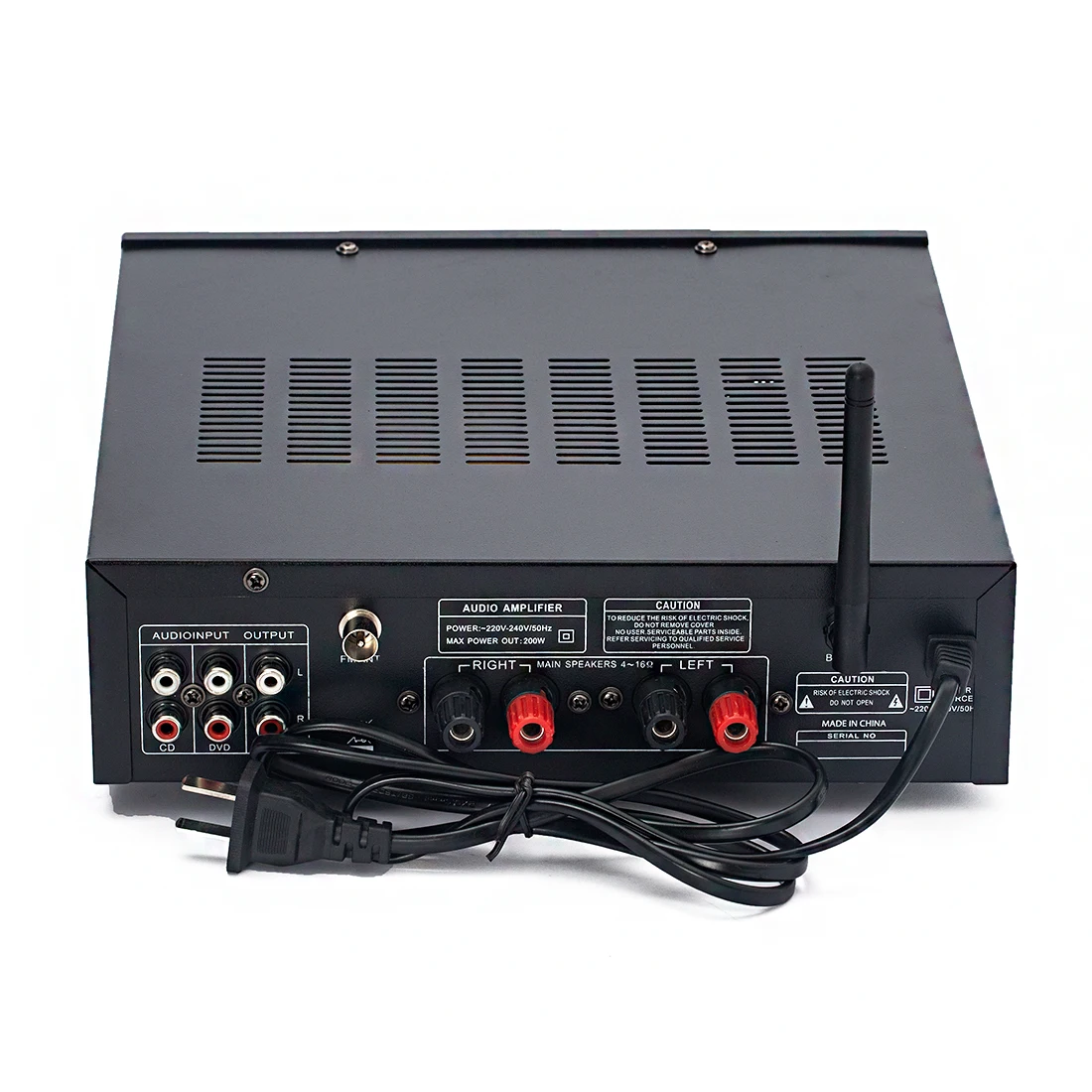 SUNBUCK 400W 2.0 Home Theater Amplifiers HiFi bluetooth Power Amplifier Stereo Audio Karaoke FM Receiver USB SD 2 Mic Input