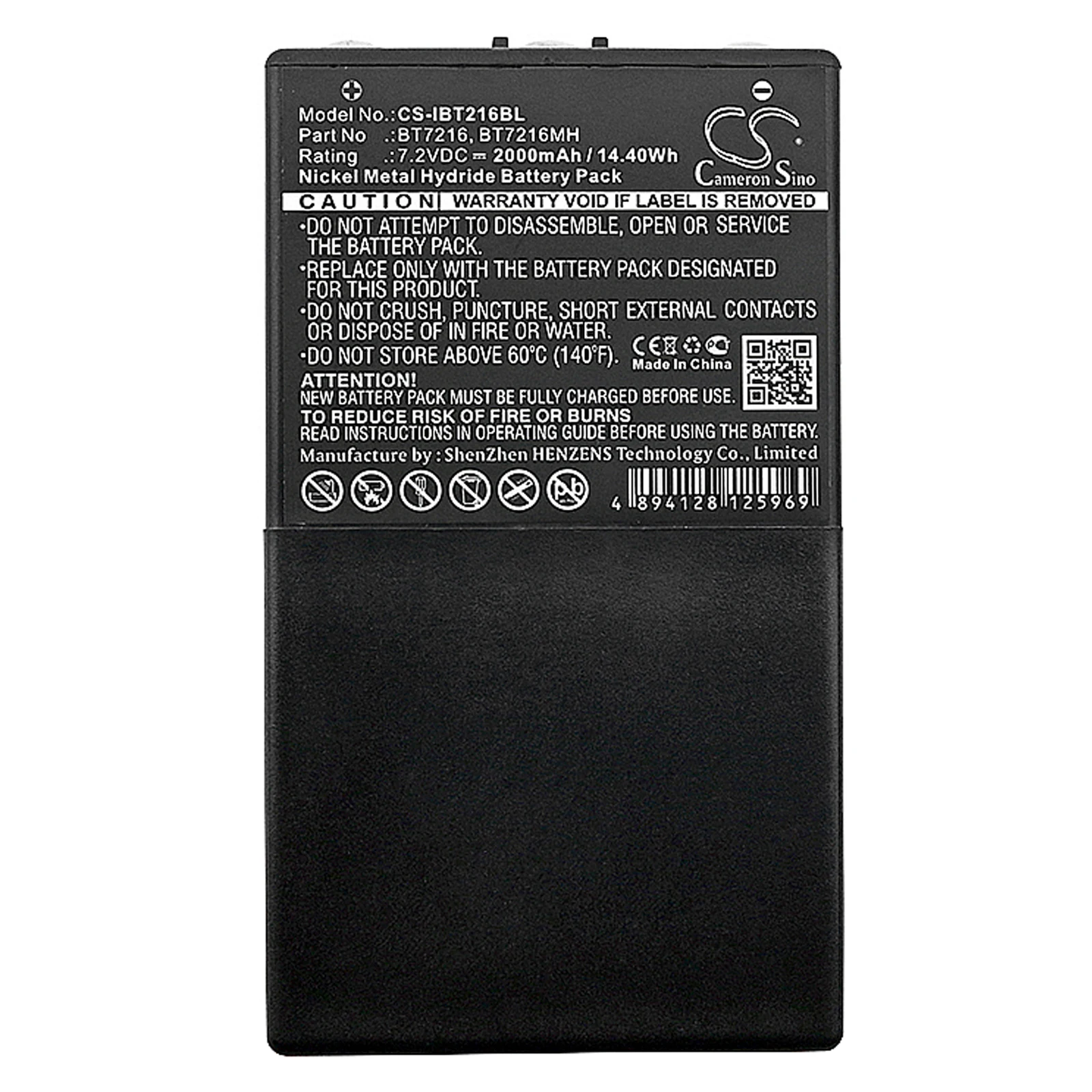 

GreenBatteryPower CameronSino 2000mAh 7.2V 14.40Wh Crane Remote Control Ni-MH Battery for Itowa BT7216, 26.105, BT7216MH,Boggy