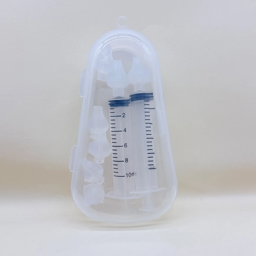 10ML Baby-Nasenspritzen-Set mit 5 Silikonköpfen, Baby-Nasensauger, Schnelle Nasenspritze, Nasenreiniger, Spülwerkzeuge für Säuglinge und Kinder – Detail 15