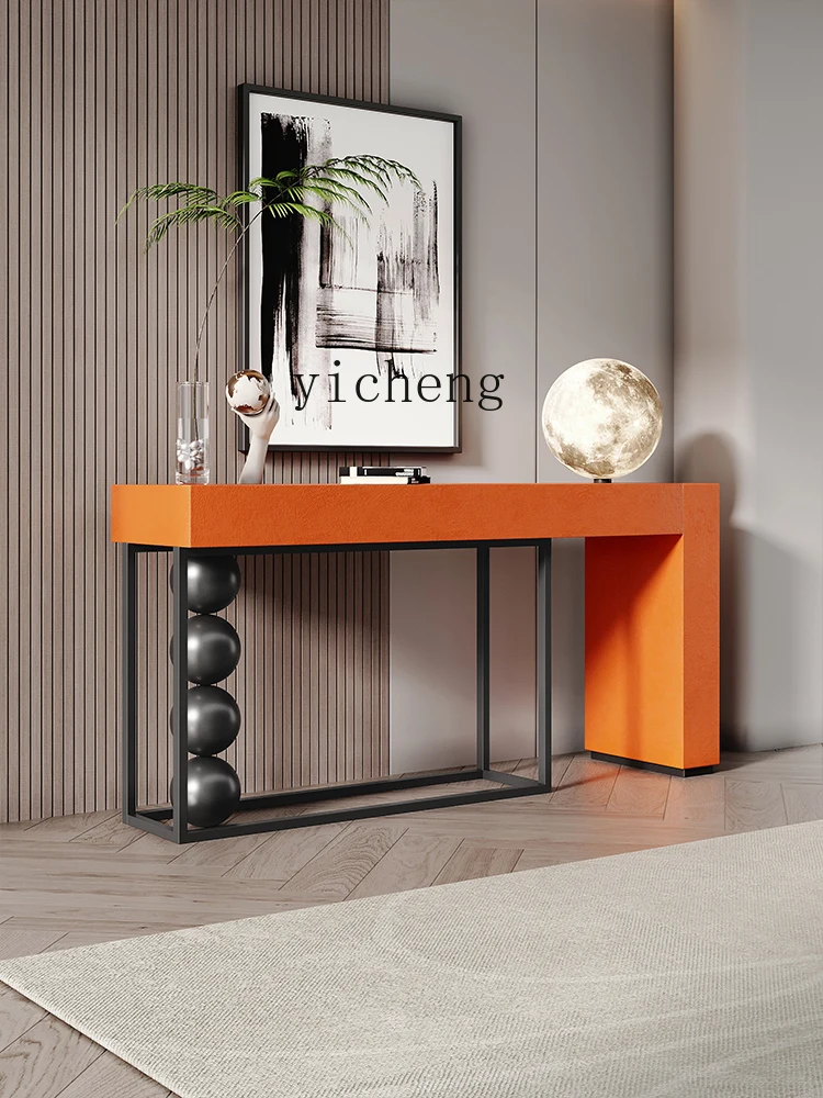 XC Console Modern Minimalist Entrance Side View Sets of Silent Style Advanced Sense Strips Console Tables