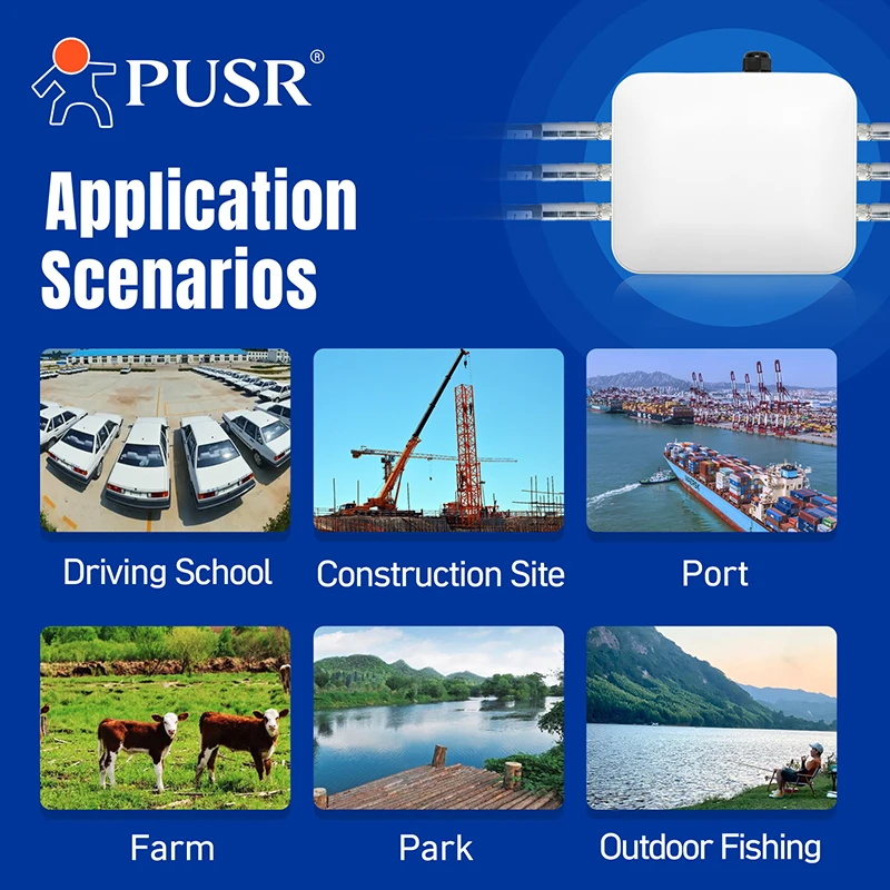 PUSR Outdoor Industrial AP with IEEE 802.11a/b/g/n/ Ac /ax Protocols and Supports WiFi6 Tri- Band AP530X