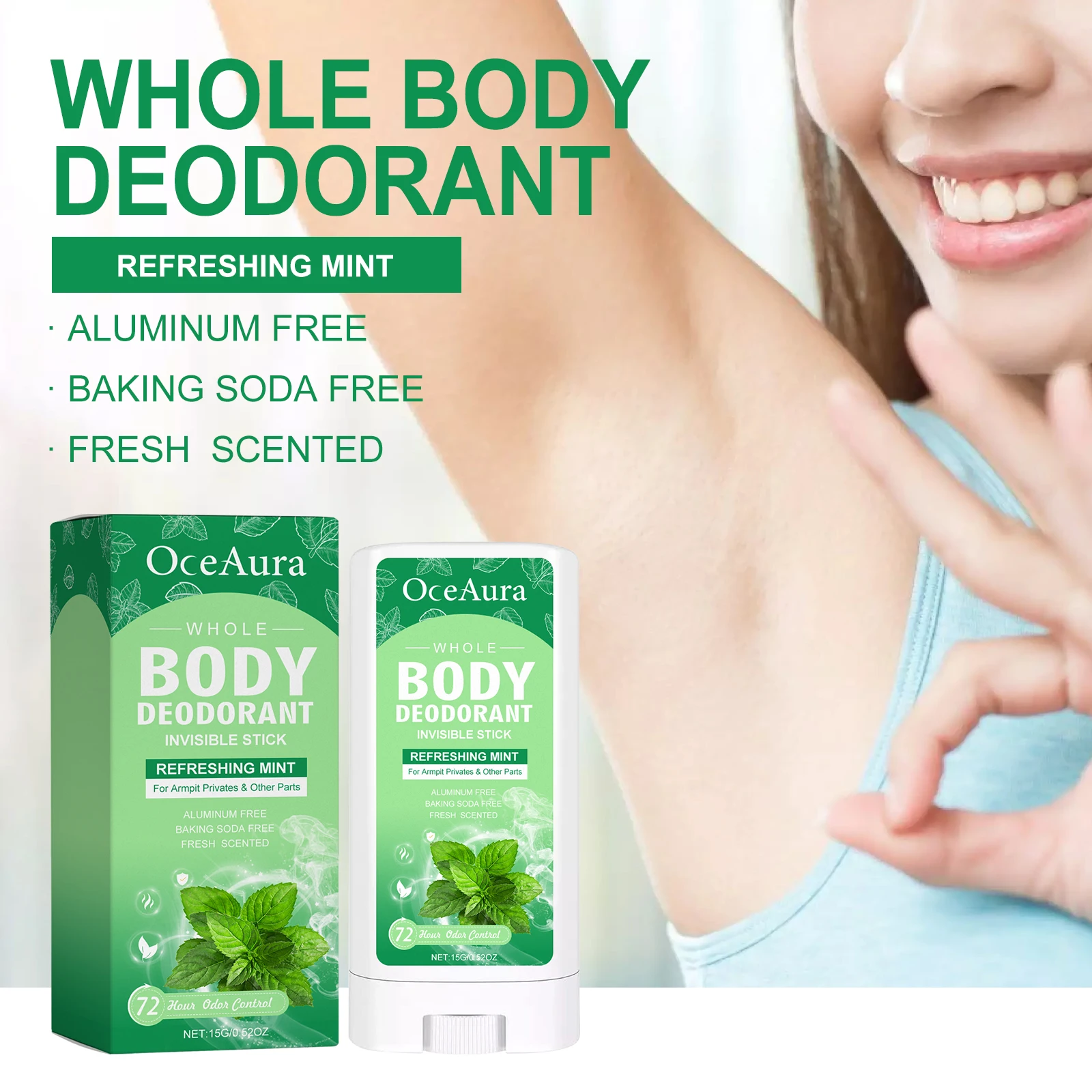 

Solid Perfume Women Men Portable Deodorant Stick Refreshing Armpit Antiperspirant Persistent Fragrance Body Odor Removal Cream