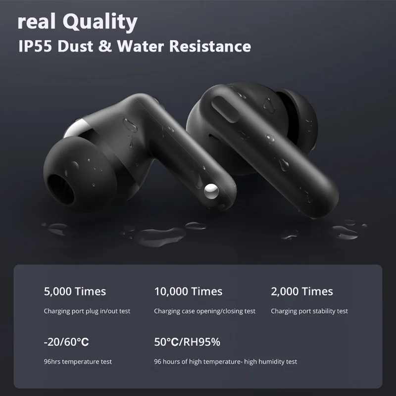 النسخة العالمية Realme Buds T310 بلوتوث 5.4 سماعة TWS لاسلكية 40H عمر البطارية سماعة 46dB إلغاء الضوضاء النشطة