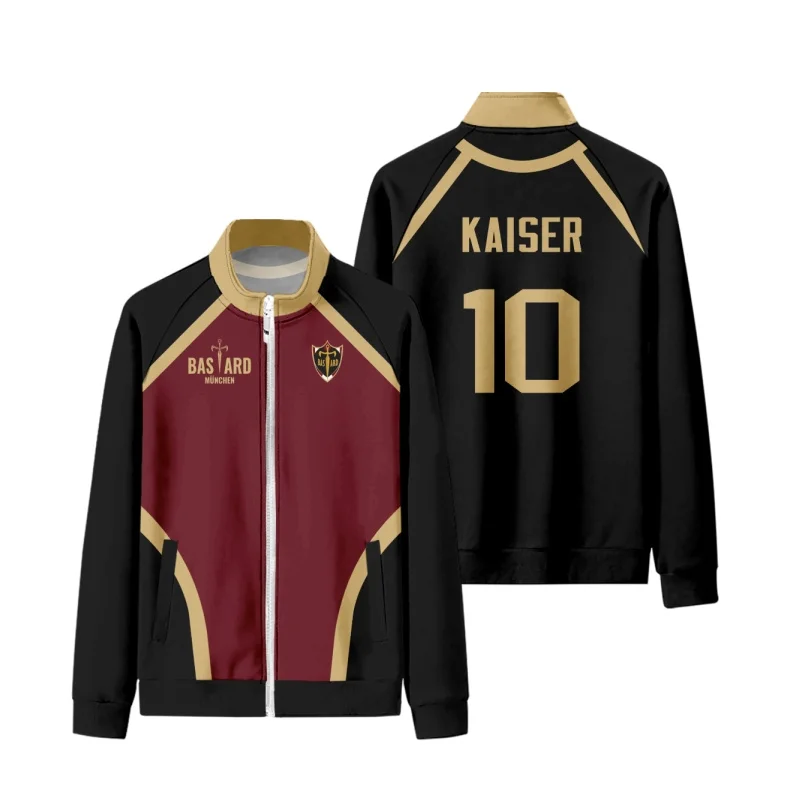 2026 Anime Blue Lock Bastard München Graphic Jackets Isagi 11 Kaiser 10 Cosplay Munich Jacket Coat Harajuku Outfits Tracksuit