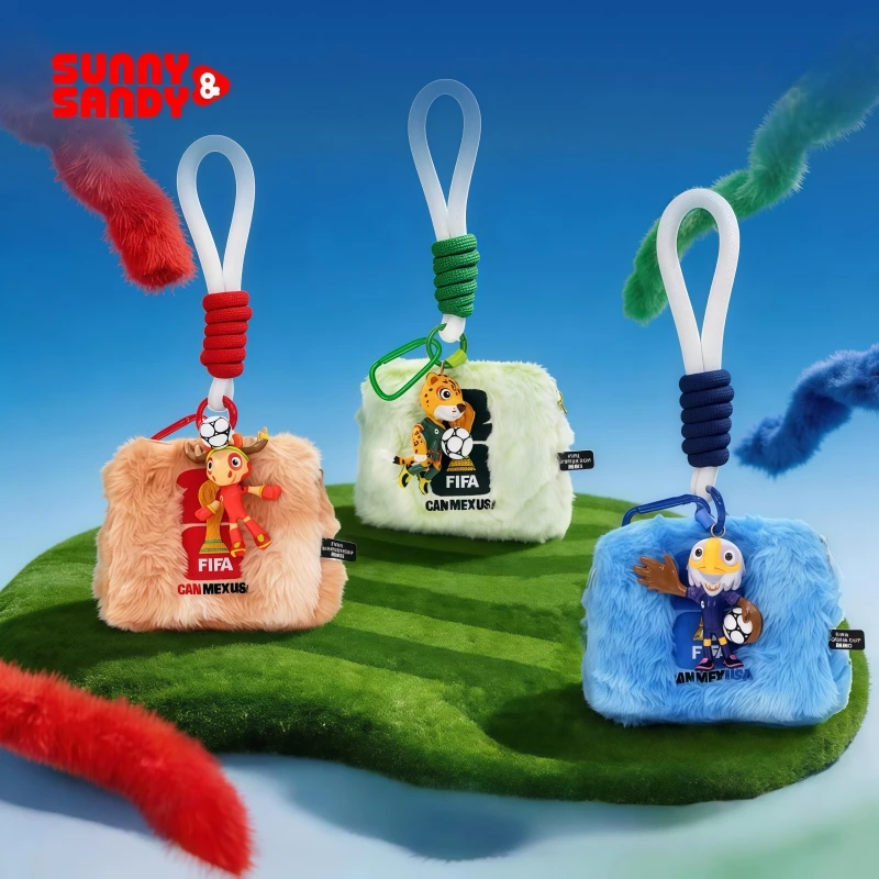 Genuine Product FIFA World Cup 2026 Maple Zayu Clutch Mascot Trendy Figurine Keychain Plush Bag