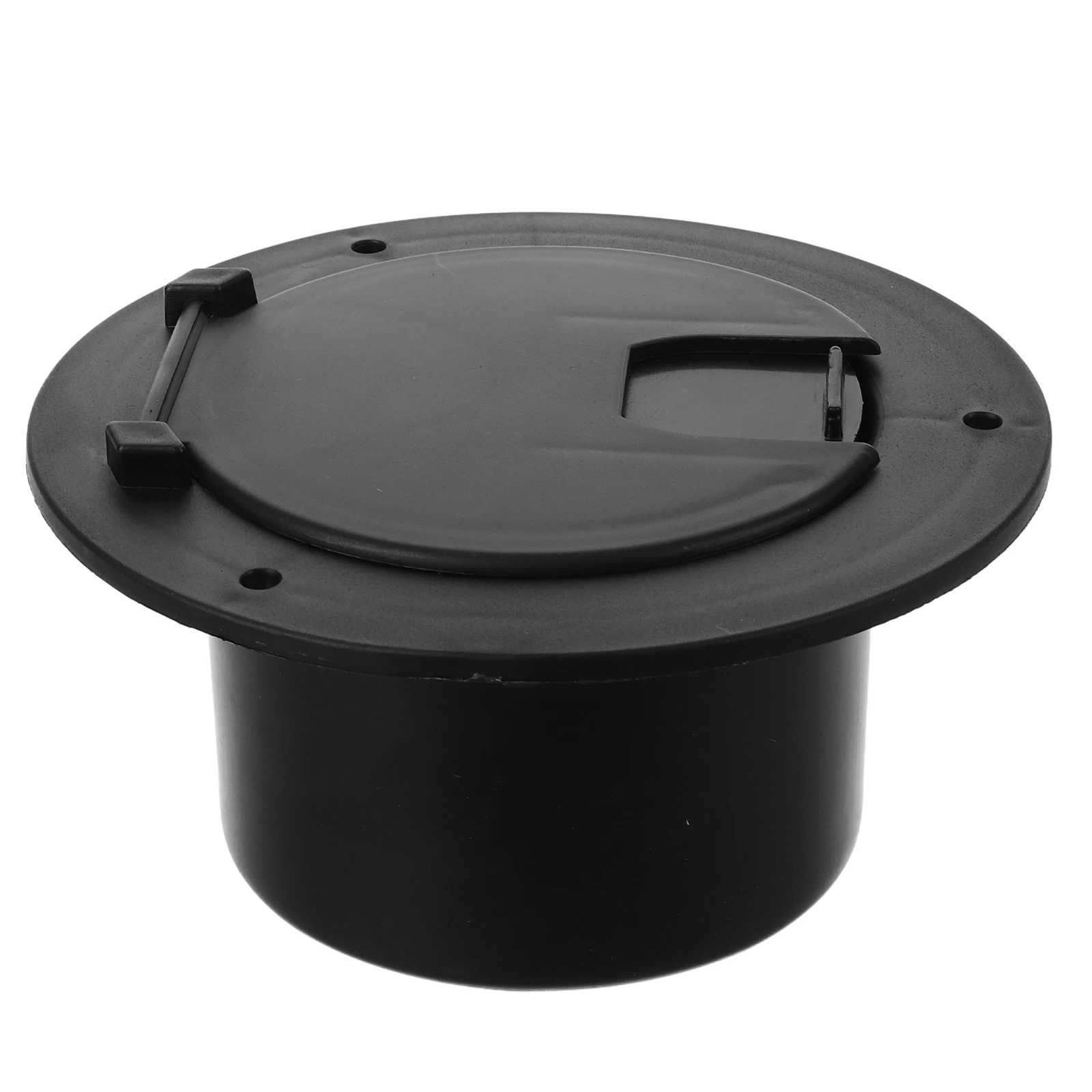 

Wire Storage Box RV Power Cord Hatch Trailer Cable Cover Electrical Wire Organizer Round ABS Waterproof Easy Install Camper