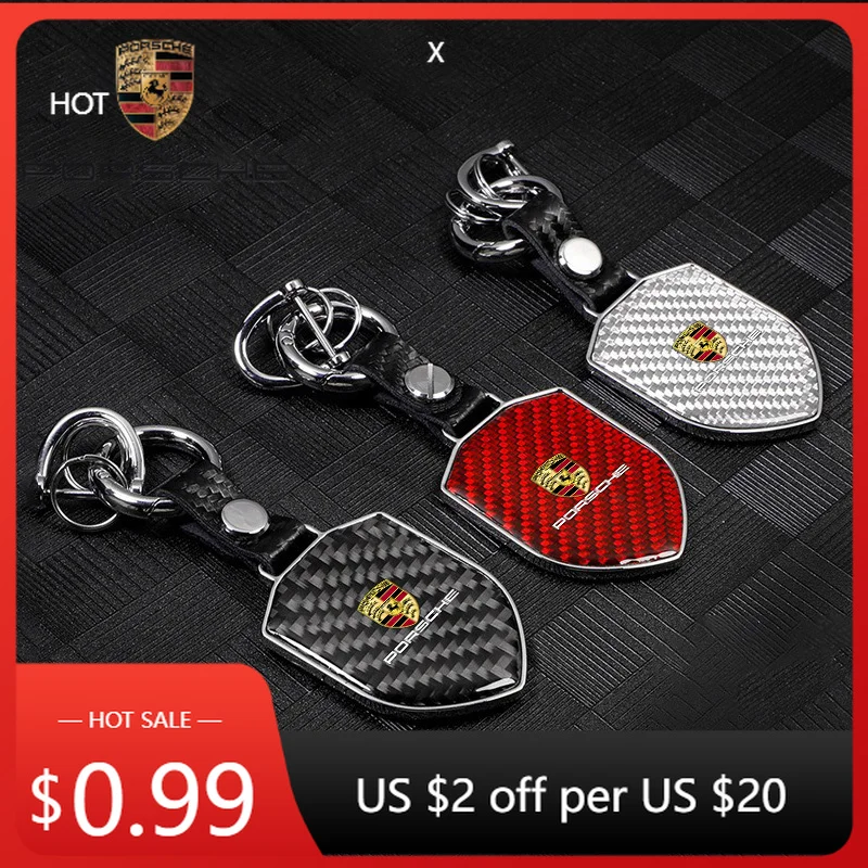 

Наклейка на автомобиль для Porsche Cayman, Cayenne, 911, Macan, брелок для ключей с логотипом из карбона, тип щита, для Porsche Panamera, Cayenne