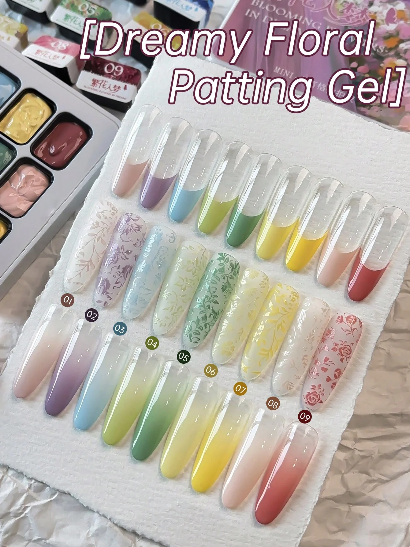 9-Colors Dreamy Flo… - image