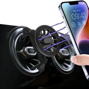 メルセデスベンツアブセスクラスGLA GLC GLS AMG W205 W213 E200W247磁気電話スタンドのラウンドエアアウトレット電話ホルダーカー 8ベストセールスメルセデスベンツC200電話ホルダー - №1